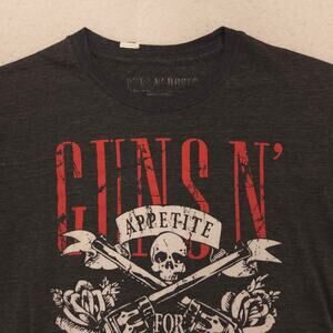 Guns N Roses Short Sleeve Graphic Band T Shirt Adult Mens Size Small S Black
